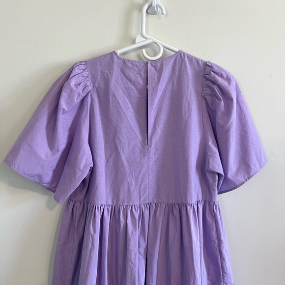 & Other Stories Women US 2 Cotton Stockholm Atelier Purple Embroidered Preppy - Picture 9 of 12